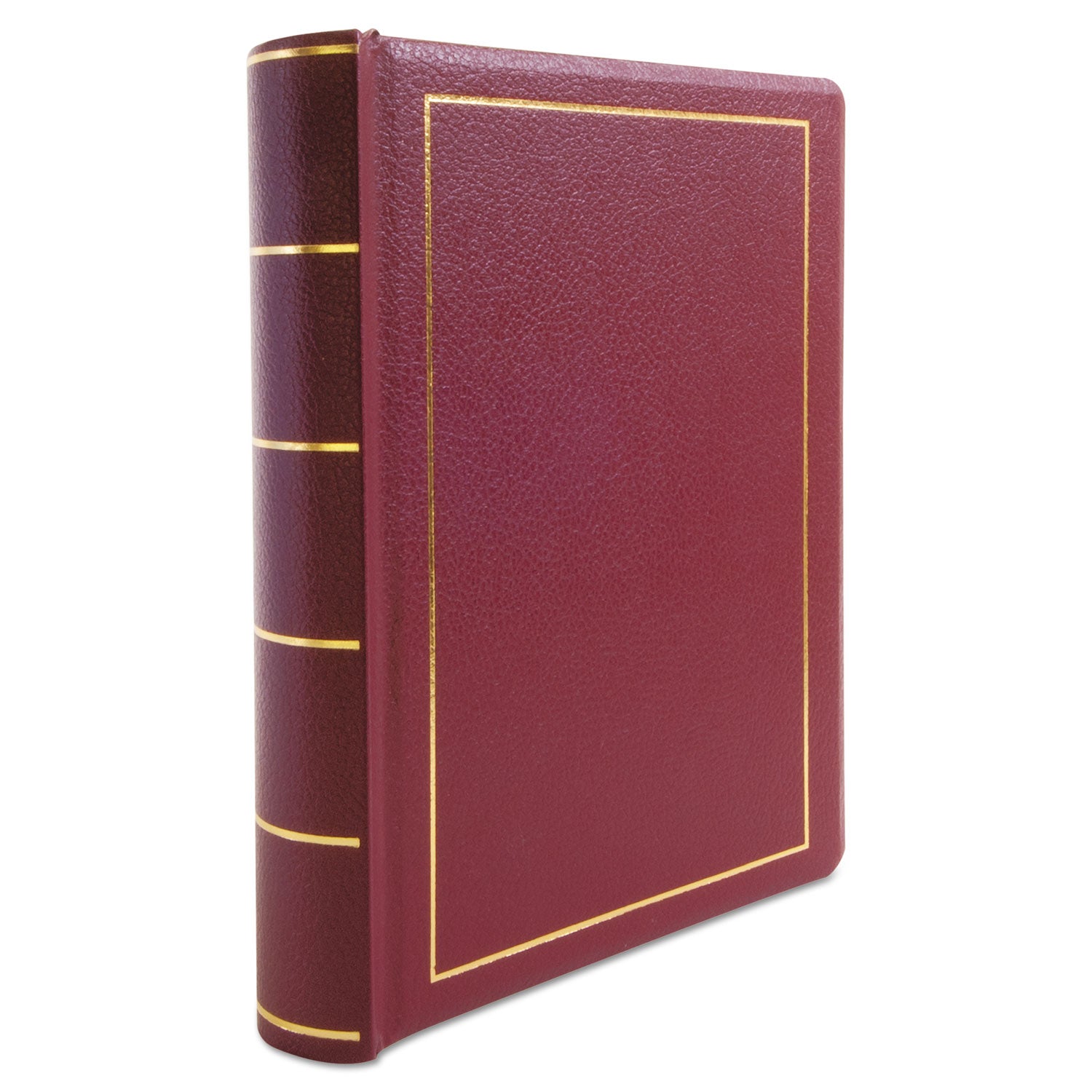 Wilson Jones Looseleaf Corporation Minute Book, 1-Subject, Unruled, Red/Gold Cover, (250) 11 x 8.5 Sheets (039611)