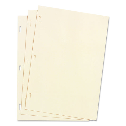 Wilson Jones Looseleaf Minute Book Ledger Sheets, 14 x 8.5, Ivory, Loose Sheet 100/Box (90130)