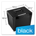 Pendaflex Portable Letter Size File Box, Letter Files, 13.5" x 10.25" x 10.88", Black (20861)