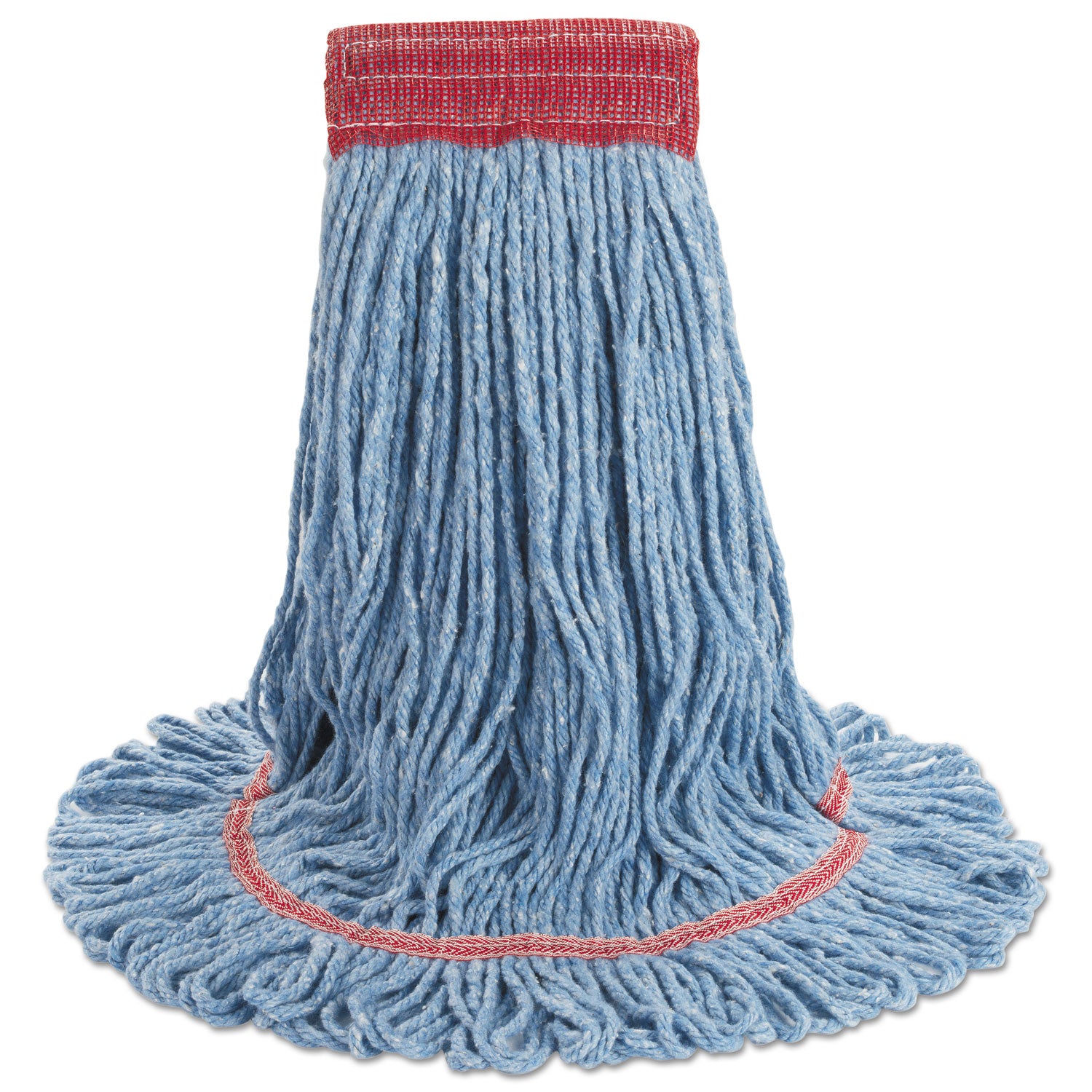 Boardwalk Super Loop Wet Mop Head, Cotton/Synthetic Fiber, 5" Headband, Large Size, Blue (503BLEA)