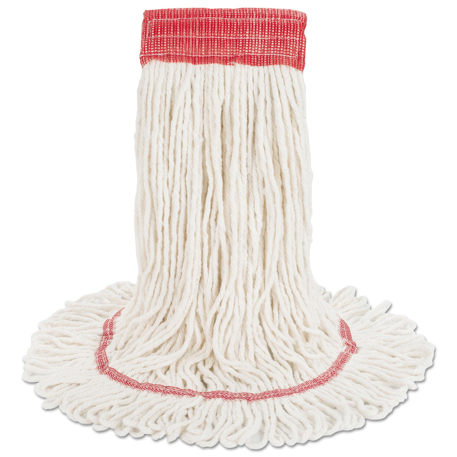 Boardwalk Super Loop Wet Mop Head, Cotton/Synthetic Fiber, 5" Headband, Large Size, White (503WHEA)