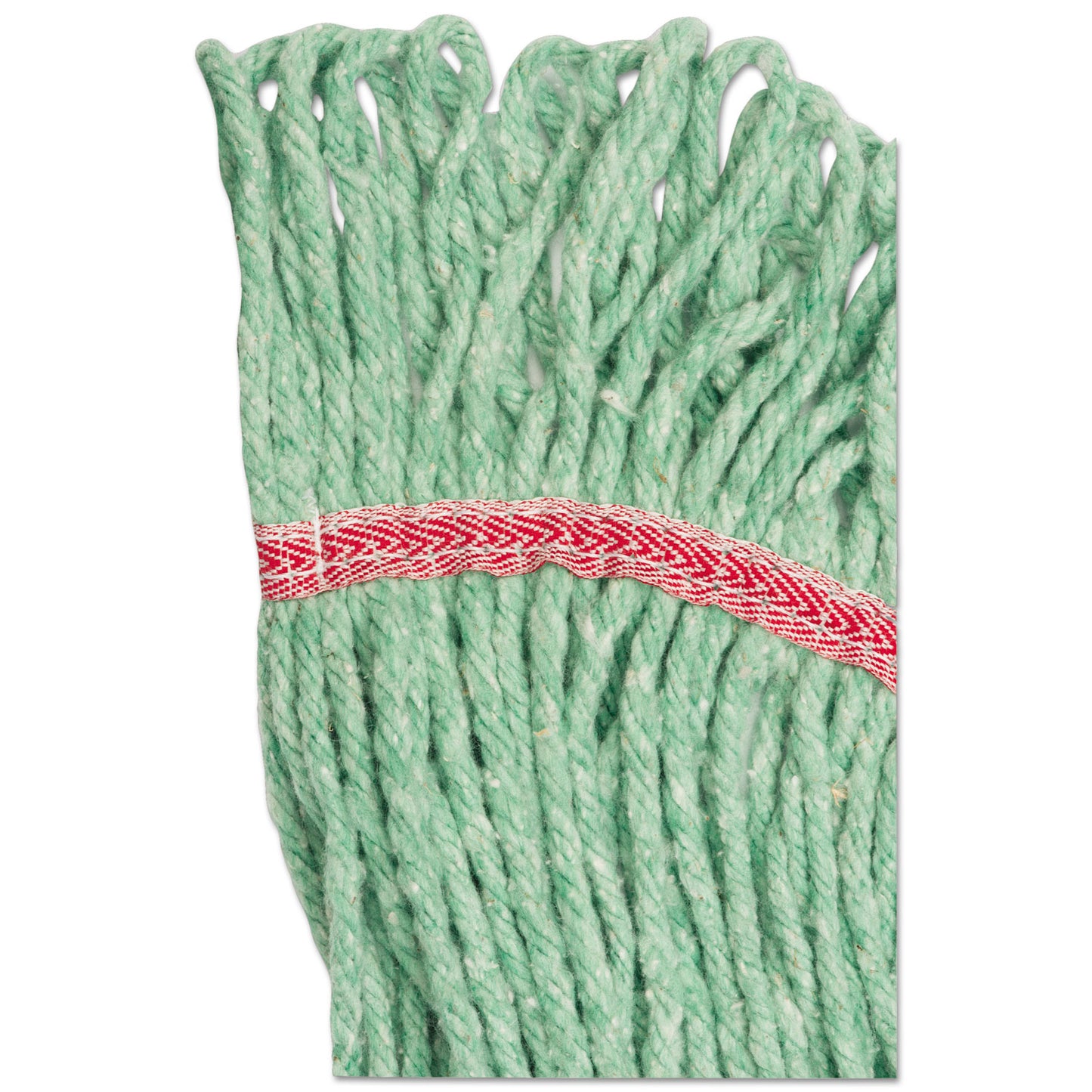 Boardwalk Super Loop Wet Mop Head, Cotton/Synthetic Fiber, 5" Headband, Large Size, Green (503GNEA)