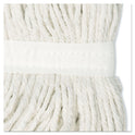 Boardwalk Cut-End Wet Mop Head, Rayon, No. 24, White (2024REA)