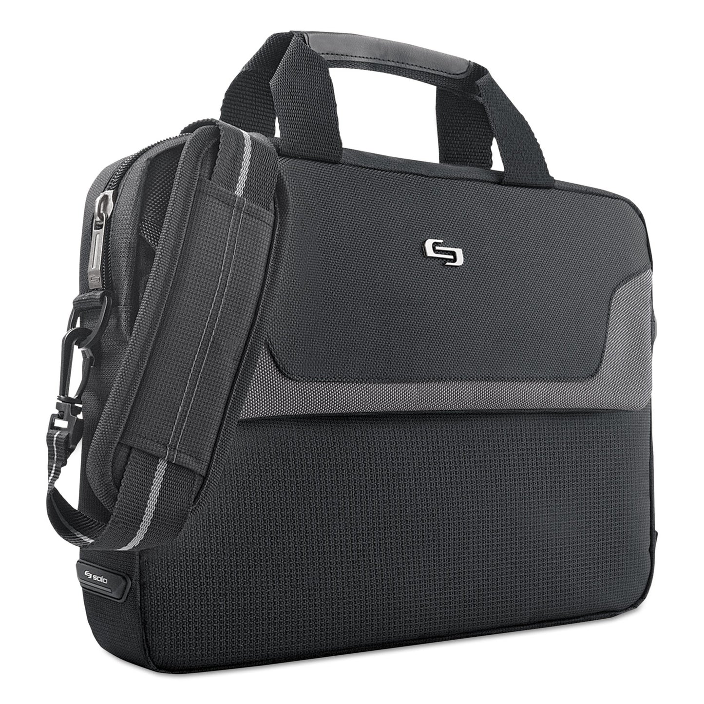 SOLO Pro Slim Brief, Fits Devices Up to 14.1", Polyester, 14 x 1.5 x 10.5, Black (CLA1124)