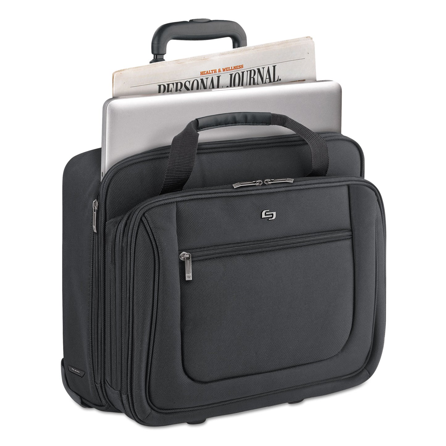 SOLO Classic Rolling Case, Fits Devices Up to 17.3", Polyester, 17.5 x 9 x 14, Black (PT1364)