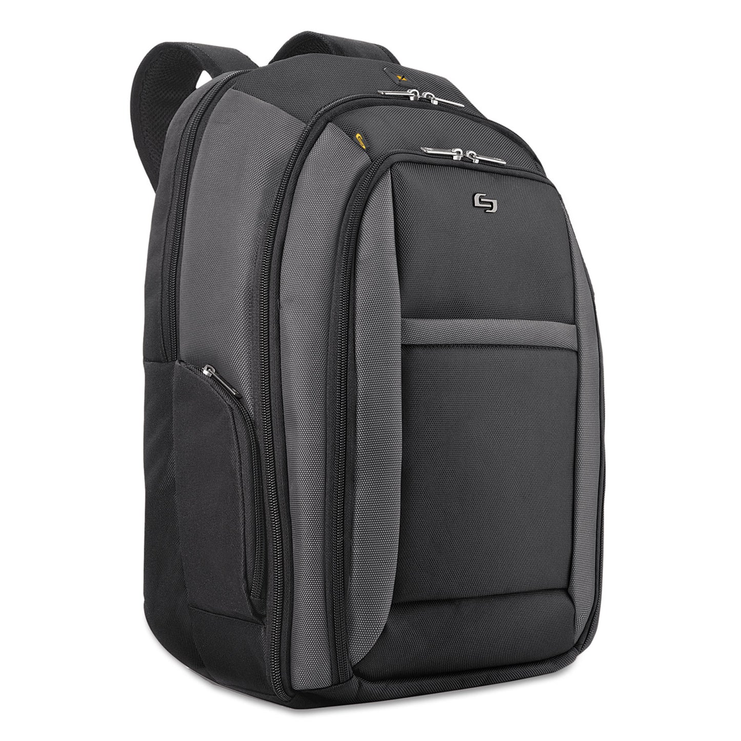 SOLO Pro CheckFast Backpack, Fits Devices Up to 16", Ballistic Polyester, 13.75 x 6.5 x 17.75, Black (CLA7034)