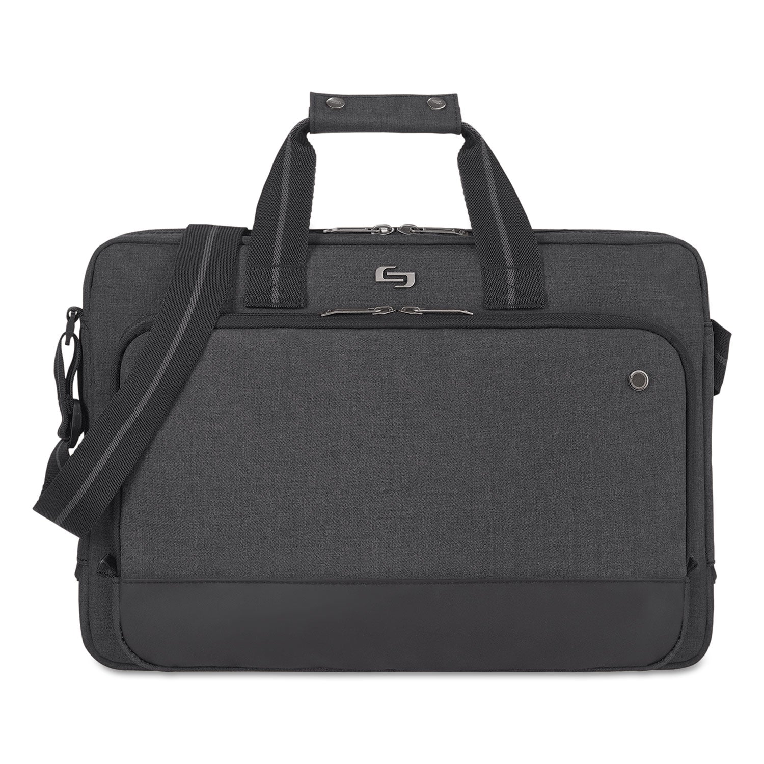 SOLO Urban Slimbrief, Fits Devices Up to 15.6", Polyester, 16" x 3" x 11.5", Gray (UBN11010)