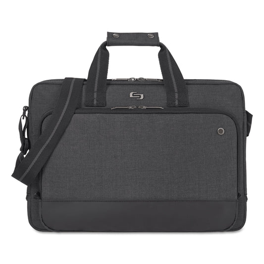 SOLO Urban Slimbrief, Fits Devices Up to 15.6", Polyester, 16" x 3" x 11.5", Gray (UBN11010)