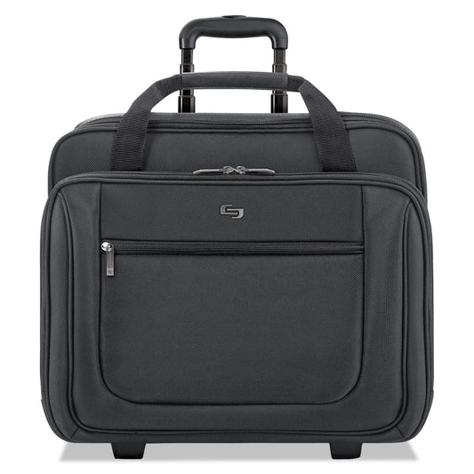 SOLO Classic Rolling Case, Fits Devices Up to 17.3", Polyester, 17.5 x 9 x 14, Black (PT1364)