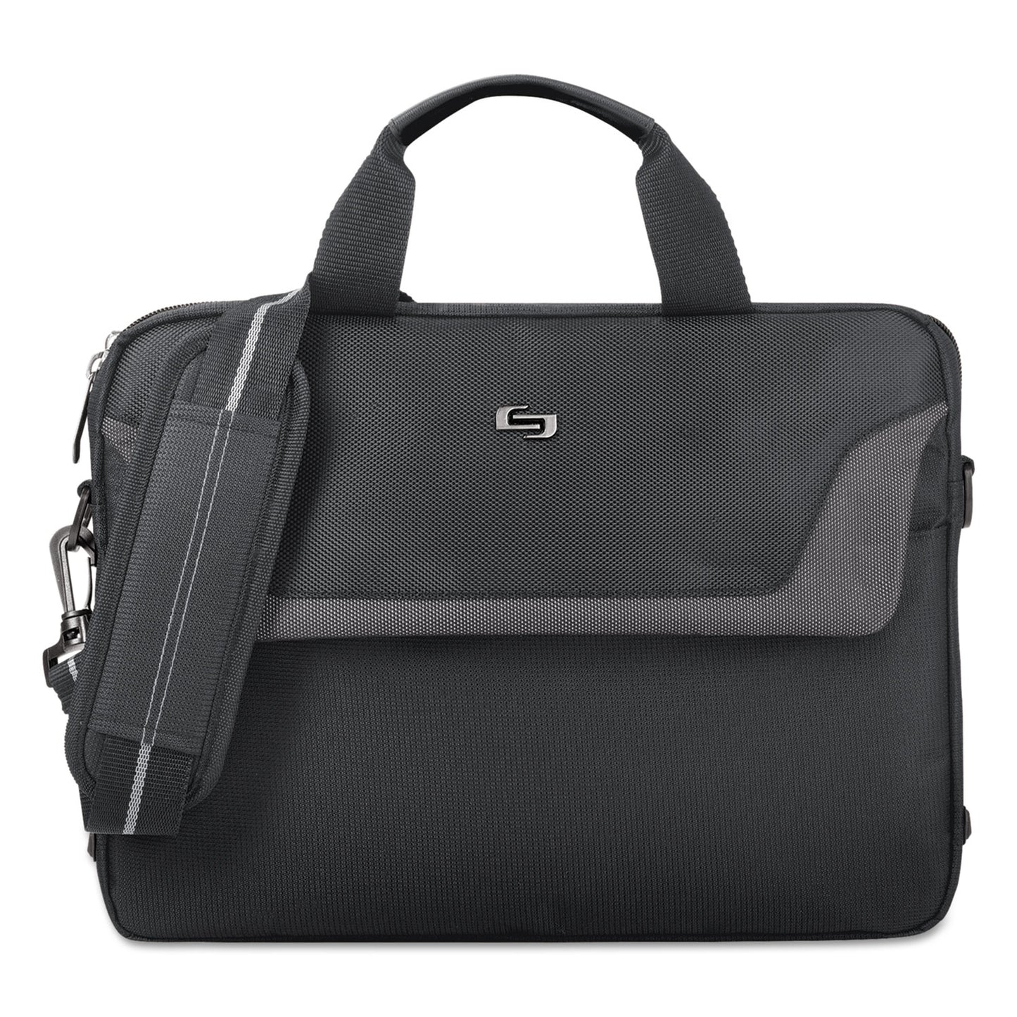 SOLO Pro Slim Brief, Fits Devices Up to 14.1", Polyester, 14 x 1.5 x 10.5, Black (CLA1124)