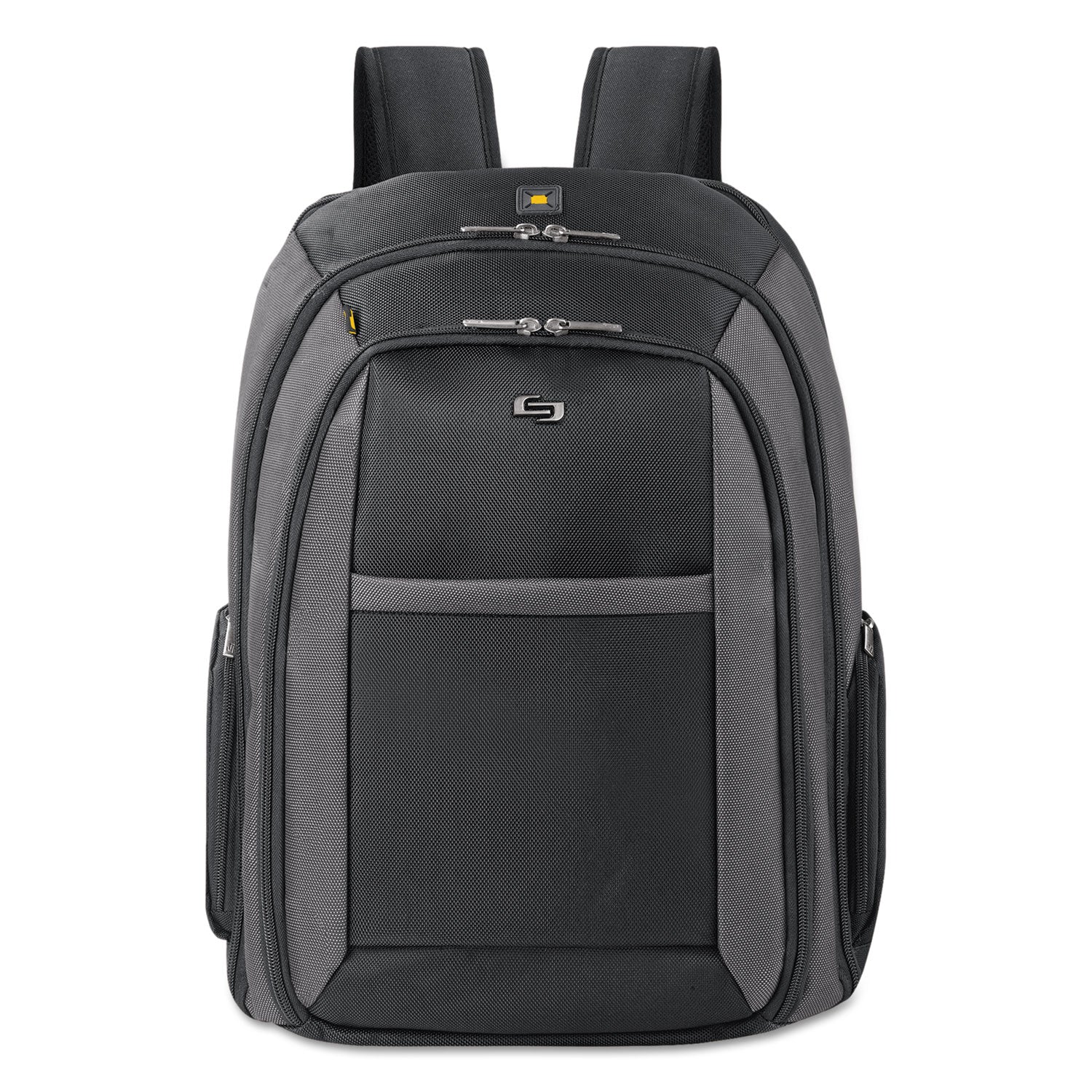 SOLO Pro CheckFast Backpack, Fits Devices Up to 16", Ballistic Polyester, 13.75 x 6.5 x 17.75, Black (CLA7034)