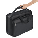 SOLO Classic Smart Strap Briefcase, Fits Devices Up to 16", Ballistic Polyester, 17.5 x 5.5 x 12, Black (SGB3004)