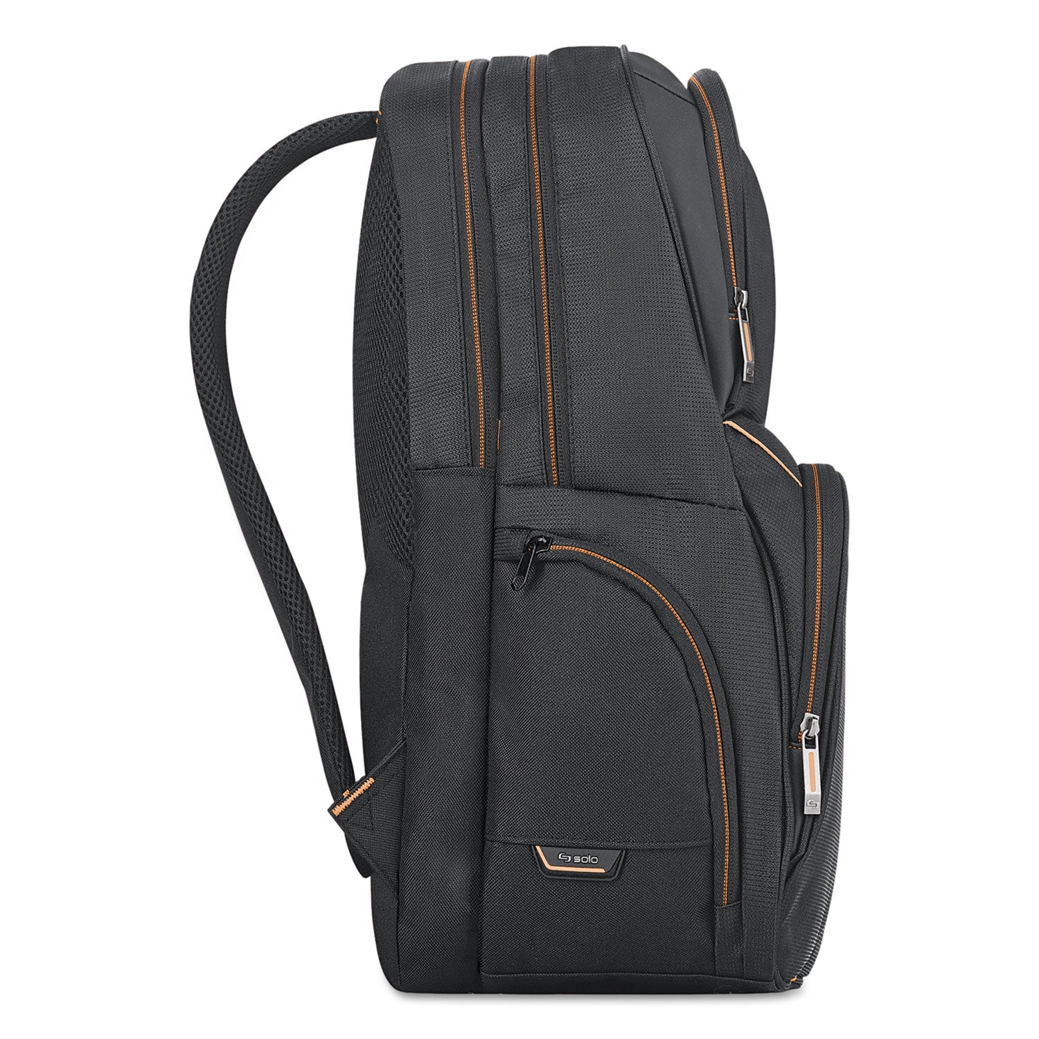 SOLO Urban Backpack, Fits Devices Up to 17.3", Polyester, 12.5 x 8.5 x 18.5, Black (UBN7014)