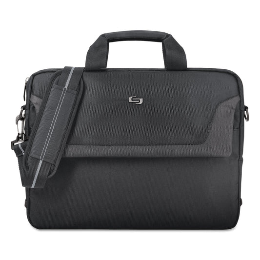 SOLO Pro Slim Brief, Fits Devices Up to 16", Polyester, 15.5 x 2 x 11.5, Black (CLA1164)