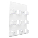 Deflecto 6-Pocket Business Card Holder, Holds 480 Cards, 8.5 x 1.63 x 9.75, Plastic, Clear (70601)