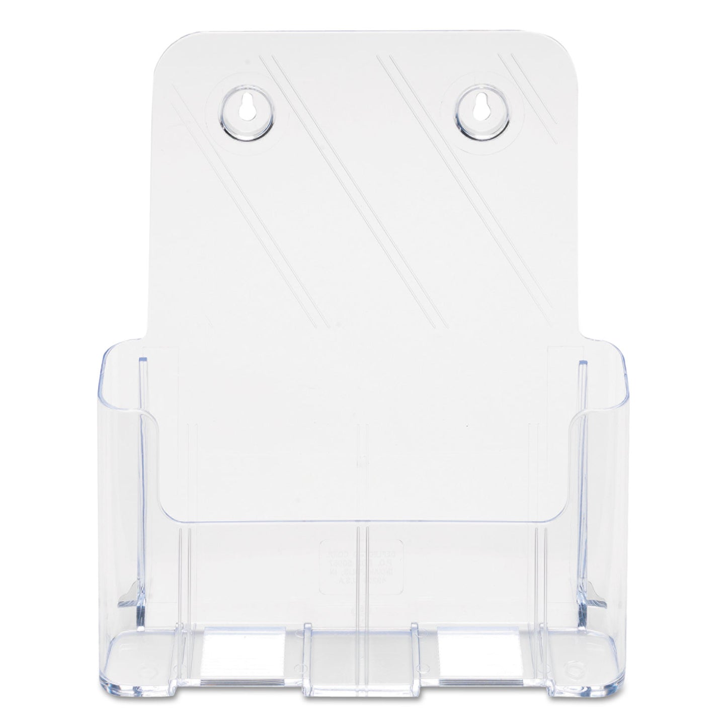 Deflecto DocuHolder for Countertop/Wall-Mount, Magazine, 9.25w x 3.75d x 10.75h, Clear (77001)