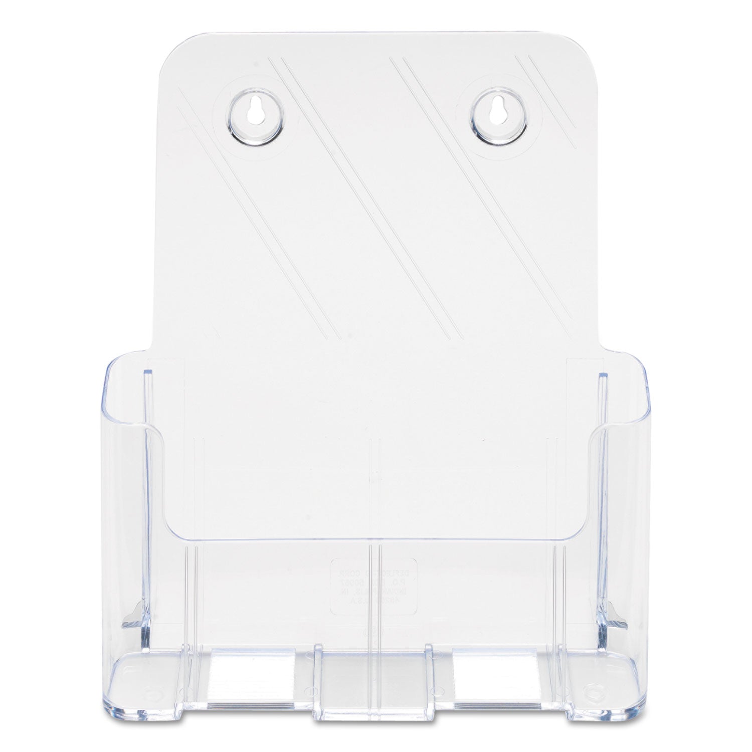 Deflecto DocuHolder for Countertop/Wall-Mount, Magazine, 9.25w x 3.75d x 10.75h, Clear (77001)