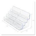 Deflecto 8-Pocket Business Card Holder, Holds 400 Cards, 7.78 x 3.5 x 3.38, Plastic, Clear (70801)