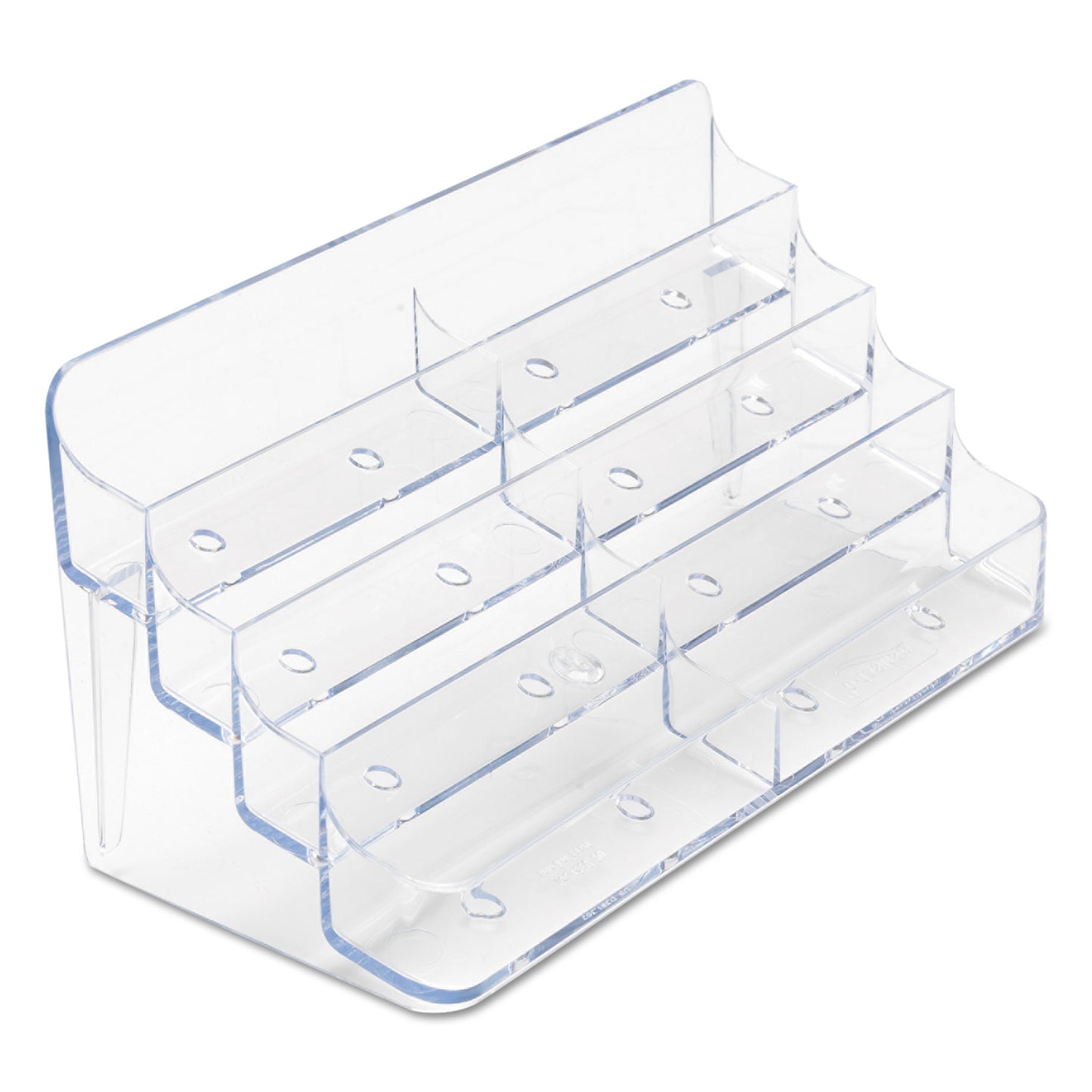 Deflecto 8-Pocket Business Card Holder, Holds 400 Cards, 7.78 x 3.5 x 3.38, Plastic, Clear (70801)