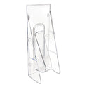 Deflecto Stand-Tall Wall-Mount Literature Rack, Leaflet, 4.56w x 3.25d x 11.88h, Clear (55601)