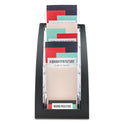 Deflecto 3-Tier Literature Holder, Leaflet Size, 6.75w x 6.94d x 13.31h, Black (693604)