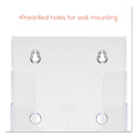 Deflecto 4-Compartment DocuHolder, Booklet Size, 6.88w x 6.25d x 10h, Clear (77901)