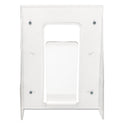 Deflecto Stand-Tall Wall-Mount Literature Rack, Magazine, 9.13w x 3.25d x 11.88h, Clear (55501)