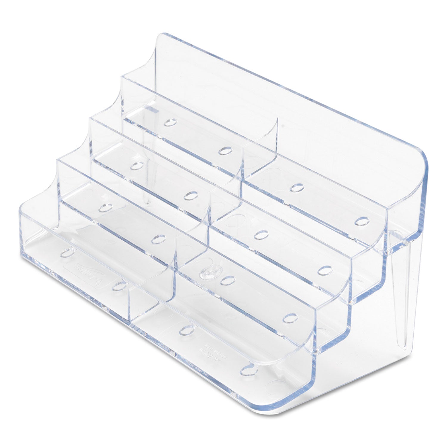 Deflecto 8-Pocket Business Card Holder, Holds 400 Cards, 7.78 x 3.5 x 3.38, Plastic, Clear (70801)