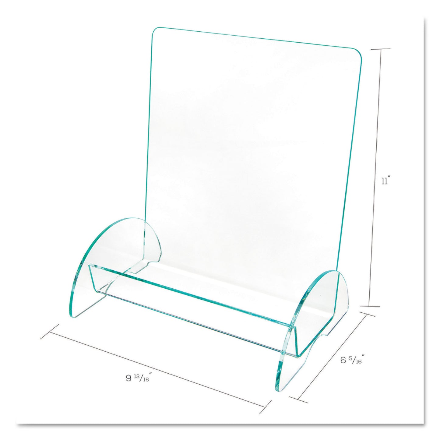 Deflecto Euro-Style DocuHolder, Magazine Size, 9.81w x 6.31d x11h, Green Tinted (775390)