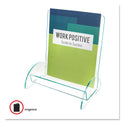 Deflecto Euro-Style DocuHolder, Magazine Size, 9.81w x 6.31d x11h, Green Tinted (775390)