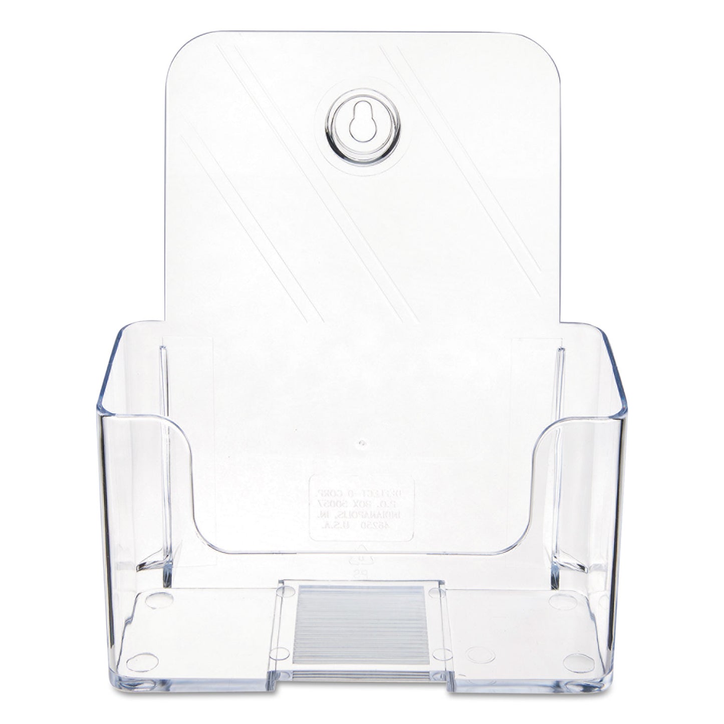 Deflecto DocuHolder for Countertop/Wall-Mount, Booklet Size, 6.5w x 3.75d x 7.75h, Clear (74901)