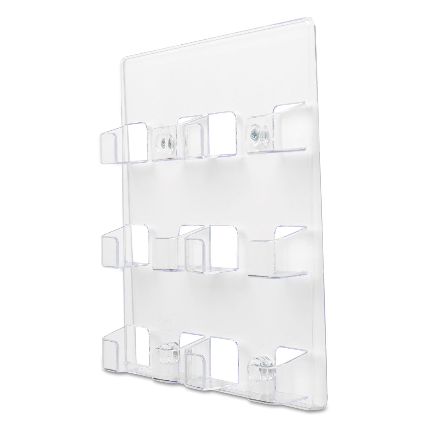 Deflecto 6-Pocket Business Card Holder, Holds 480 Cards, 8.5 x 1.63 x 9.75, Plastic, Clear (70601)