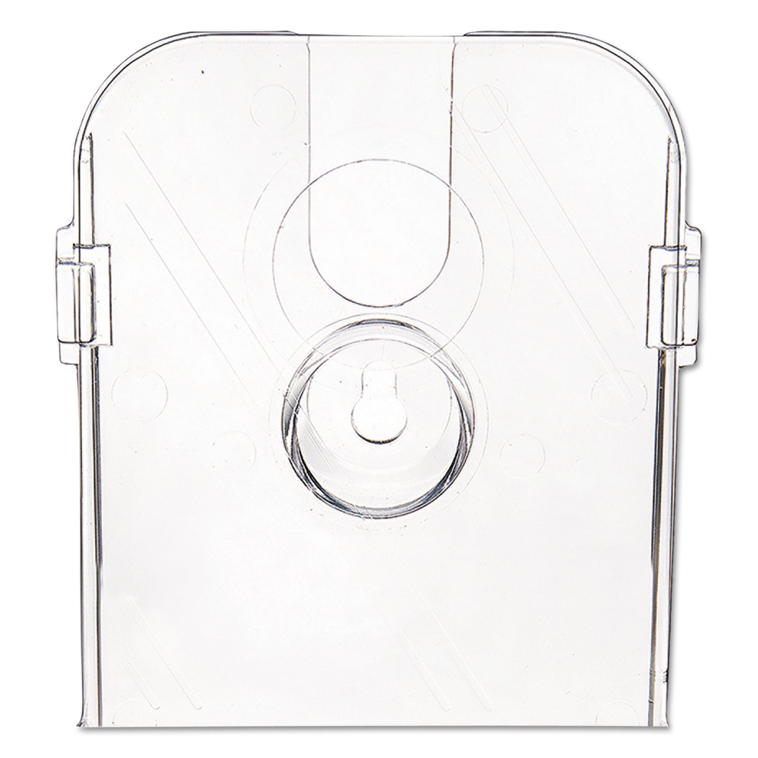 Deflecto DocuHolder for Countertop/Wall-Mount w/Card Holder, 4.38w x 4.25d x 7.75h, Clear (78601)