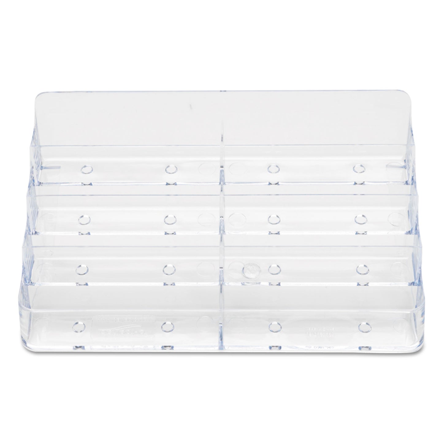 Deflecto 8-Pocket Business Card Holder, Holds 400 Cards, 7.78 x 3.5 x 3.38, Plastic, Clear (70801)