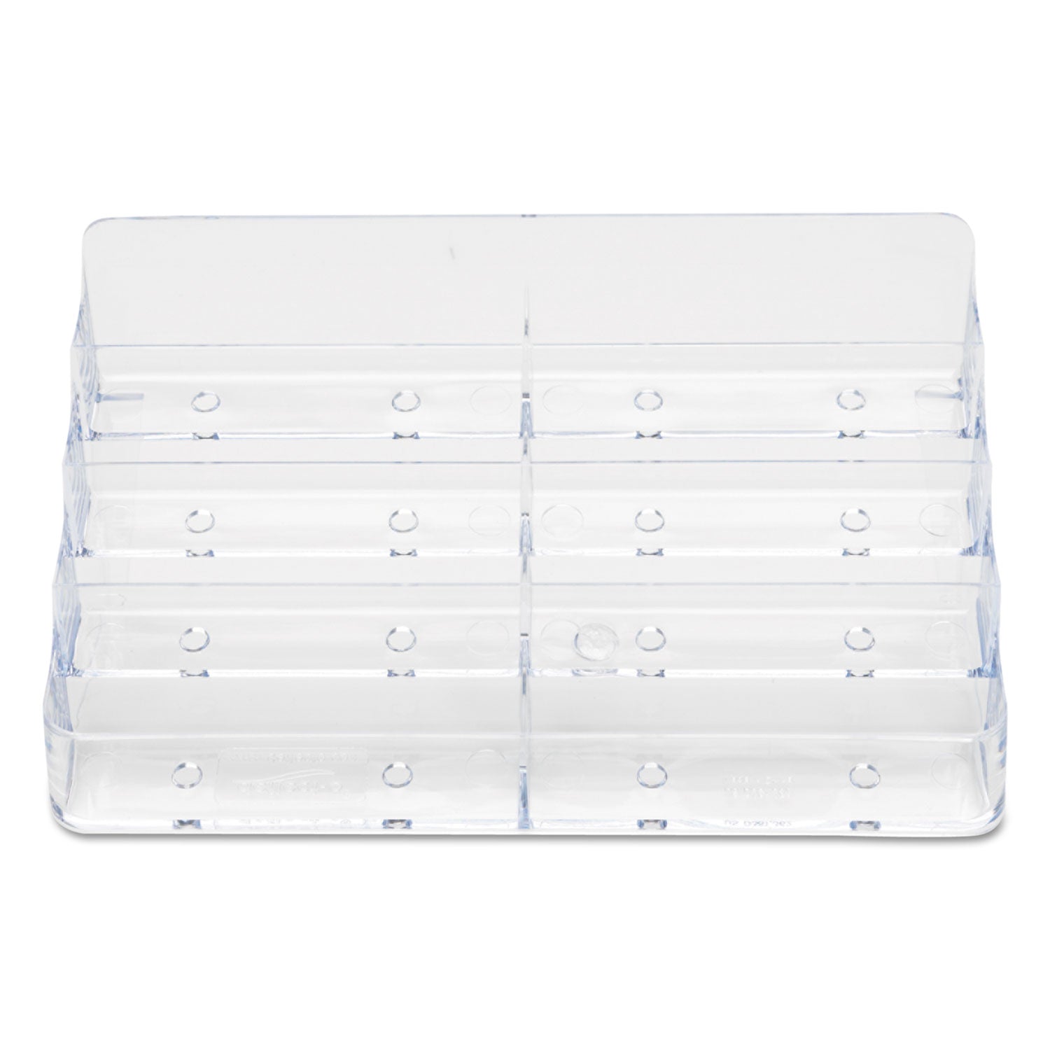 Deflecto 8-Pocket Business Card Holder, Holds 400 Cards, 7.78 x 3.5 x 3.38, Plastic, Clear (70801)