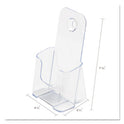 DocuHolder for Countertop/Wall-Mount, Leaflet Size, 4.25w x 3.25d x 7.75h, Clear