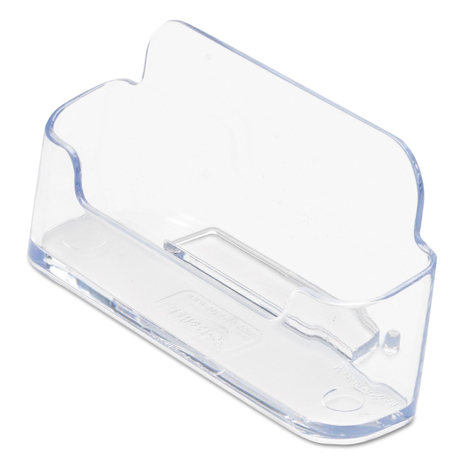 Deflecto Horizontal Business Card Holder, Holds 50 Cards, 3.88 x 1.38 x 1.81, Plastic, Clear (70101)