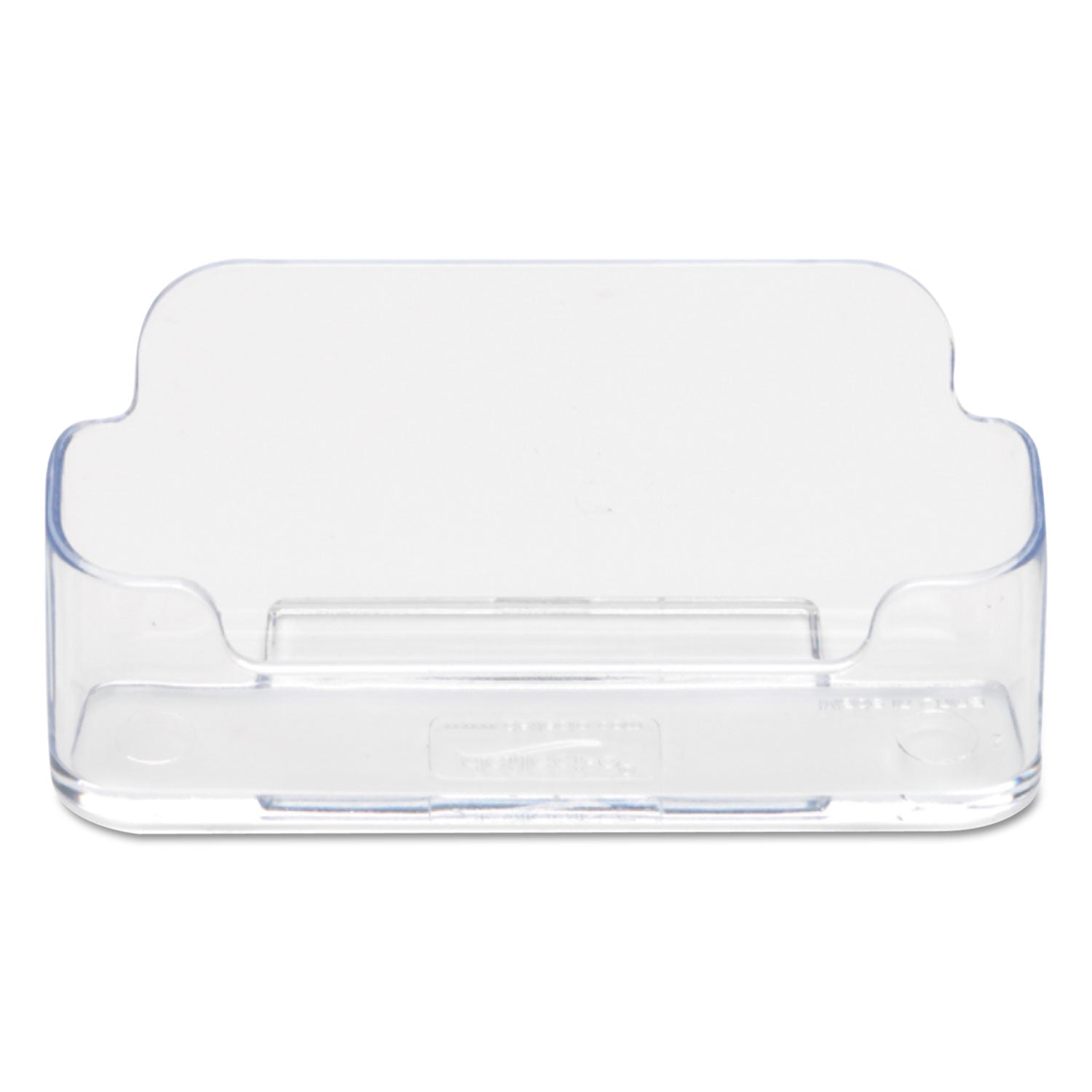 Deflecto Horizontal Business Card Holder, Holds 50 Cards, 3.88 x 1.38 x 1.81, Plastic, Clear (70101)