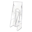 Deflecto Stand-Tall Wall-Mount Literature Rack, Leaflet, 4.56w x 3.25d x 11.88h, Clear (55601)