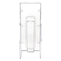 Deflecto Stand-Tall Wall-Mount Literature Rack, Leaflet, 4.56w x 3.25d x 11.88h, Clear (55601)