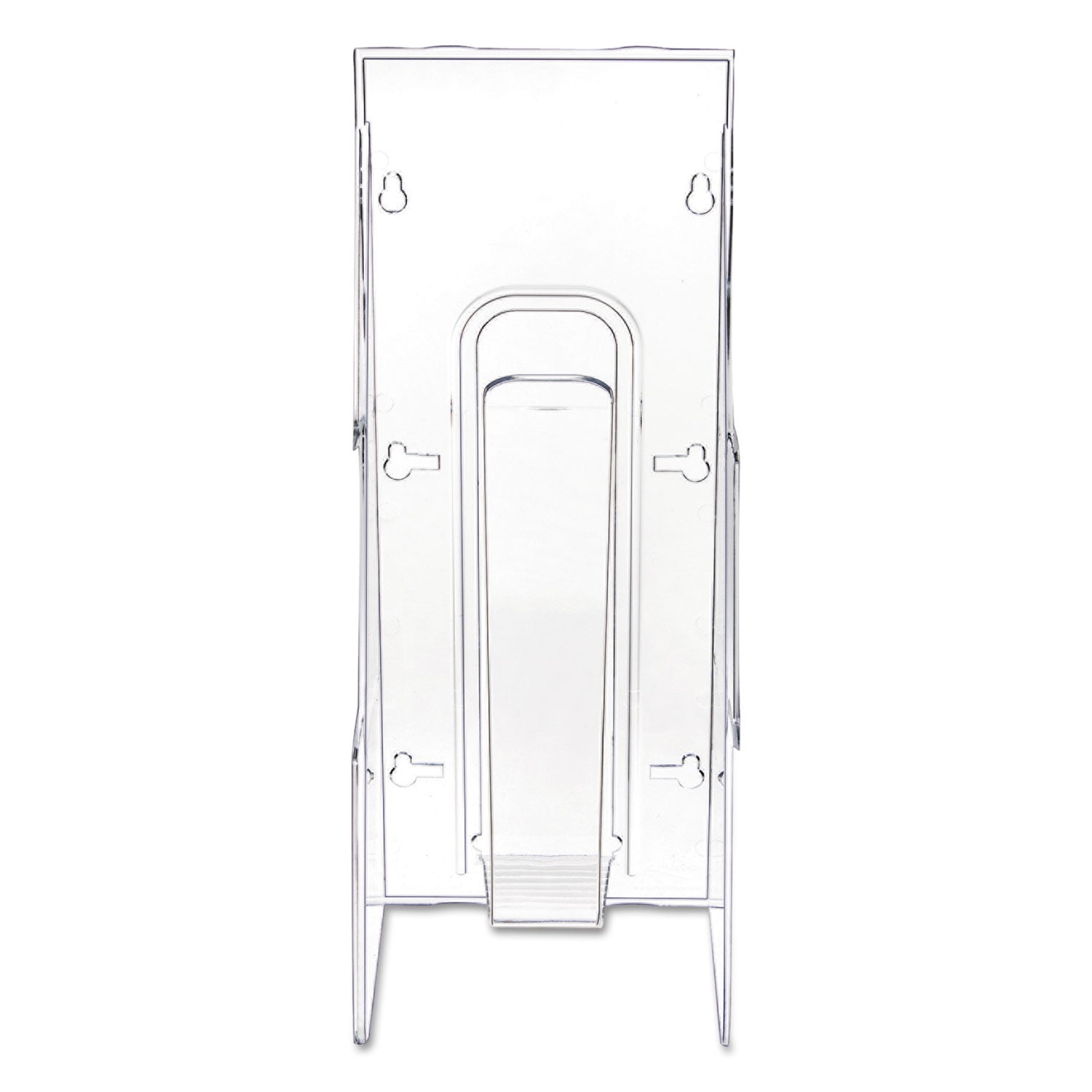 Deflecto Stand-Tall Wall-Mount Literature Rack, Leaflet, 4.56w x 3.25d x 11.88h, Clear (55601)
