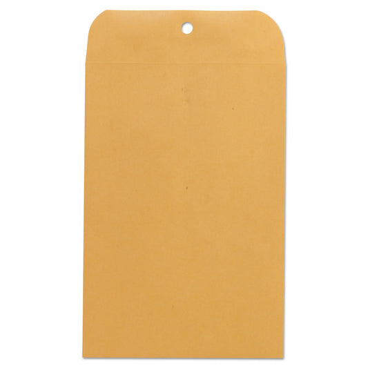 Universal Kraft Clasp Envelope, #63, Square Flap, Clasp/Gummed Closure, 6.5 x 9.5, Brown Kraft, 100/Box (35261)