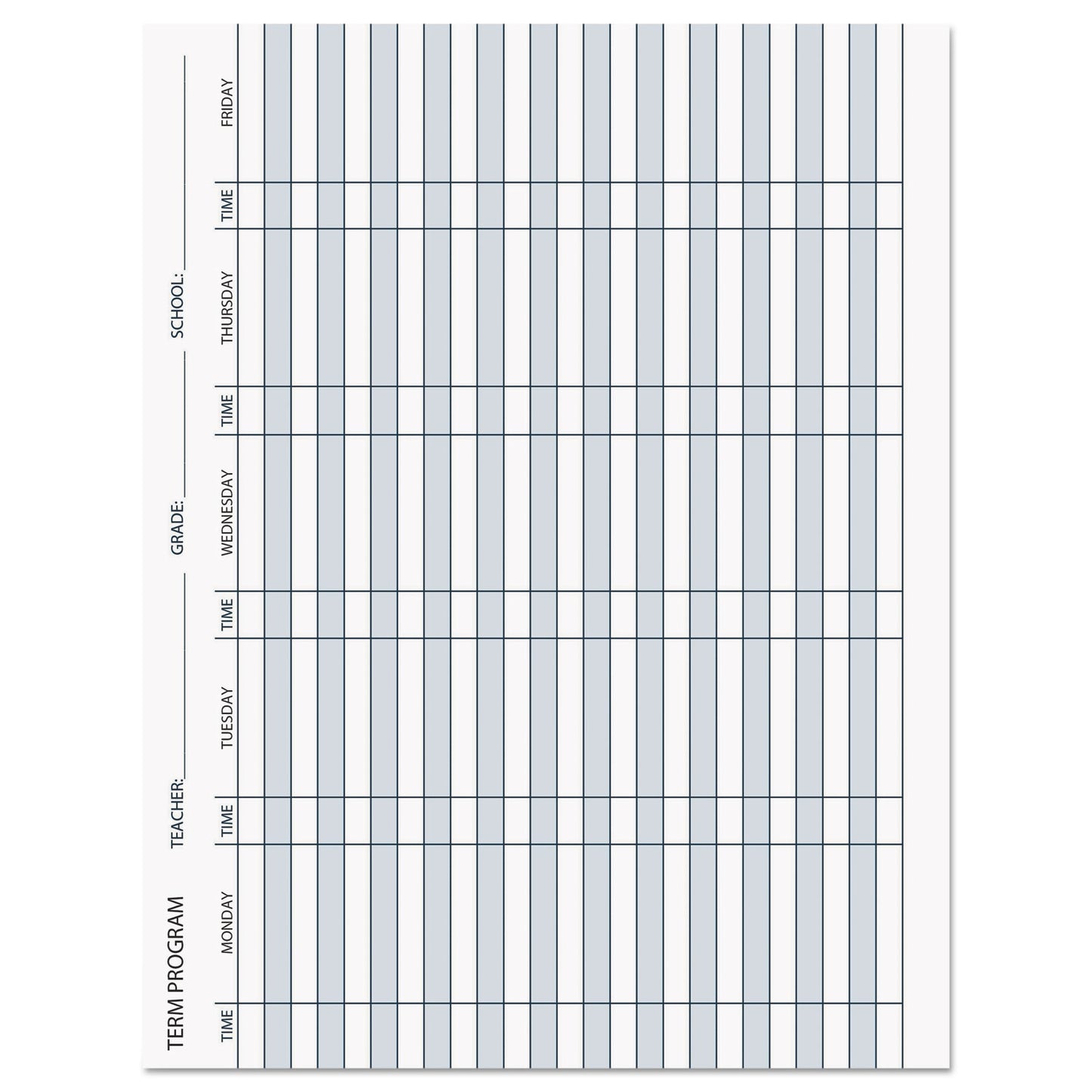 House of Doolittle Recycled Teacher's Planner, Weekly, Two-Page Spread (Seven Classes), 11 x 8.5, Blue Cover (50907)