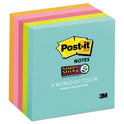 Post-it Pads in Supernova Neon Collection Colors, 3" x 3", 90 Sheets/Pad, 5 Pads/Pack (6545SSMIA)