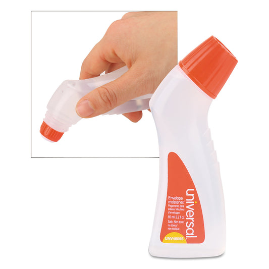 Universal Envelope Moistener with Adhesive, 2.2 oz Bottle, Clear (46065)