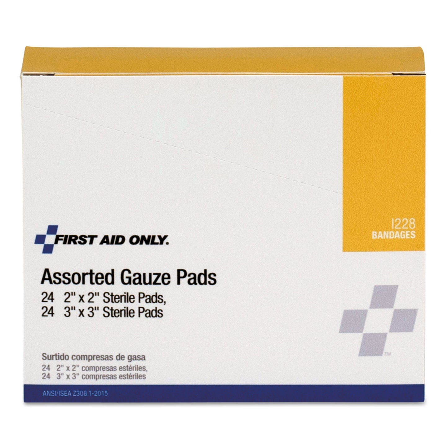 First Aid Only Gauze Pads, Sterile, Assorted, 2 x 2