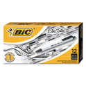 BIC Clic Stic Ballpoint Pen Value Pack, Retractable, Medium 1 mm, Black Ink, White Barrel, 24/Pack (CSM241BK)