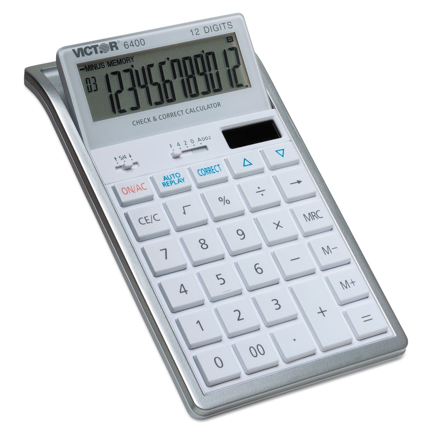 Victor 6400 Desktop Calculator, 12-Digit LCD