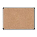 Universal Cork Board with Aluminum Frame, 36 x 24, Tan Surface (43713)