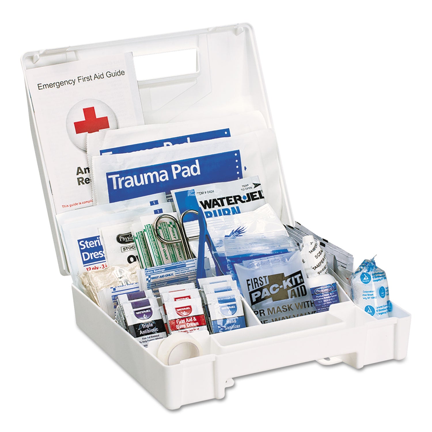 First Aid Only ANSI 2015 Compliant Class A+ Type I and II First Aid Kit for 25 People, 141 Pieces, Plastic Case (90589)